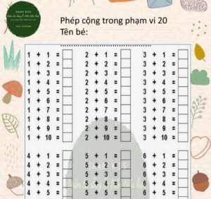 bai tap cong tru trong pham vi 20 lop 1 pdf