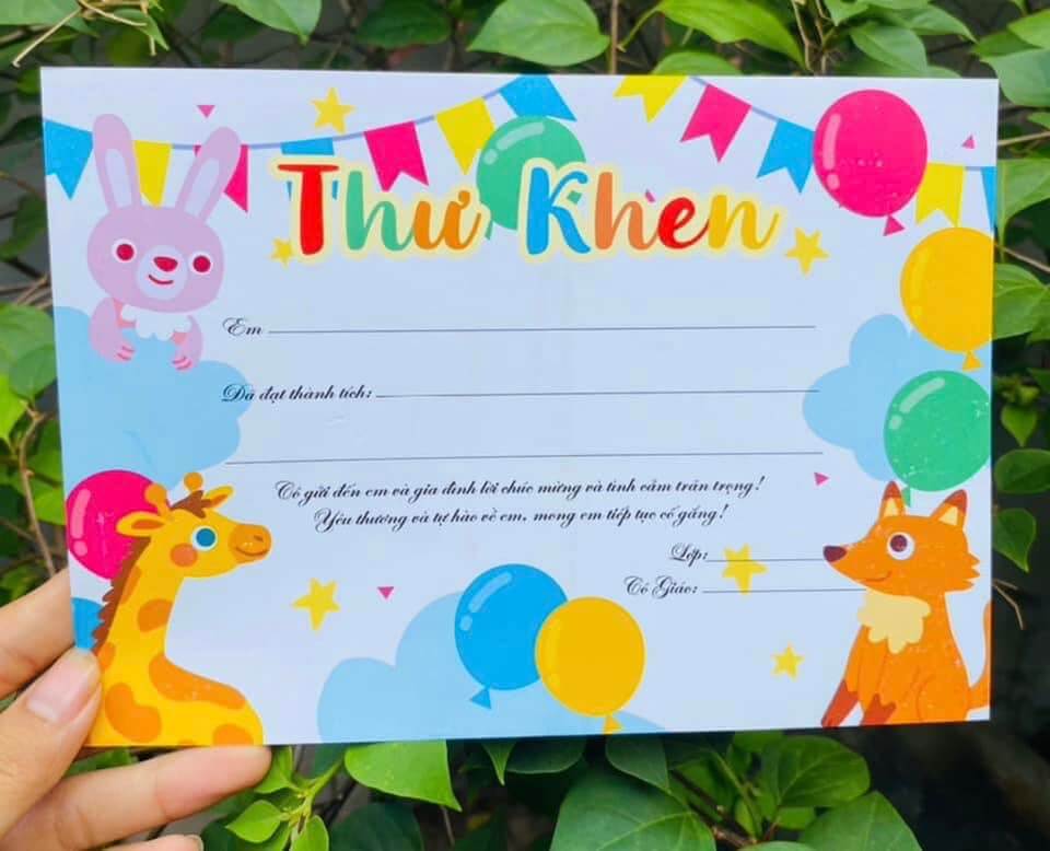 Mẫu Thư Khen Học Sinh Tiểu Học Thư khen khác với giấy khen