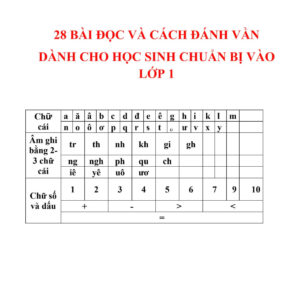 cach danh van danh cho hoc sinh chuan bi vao lop 1