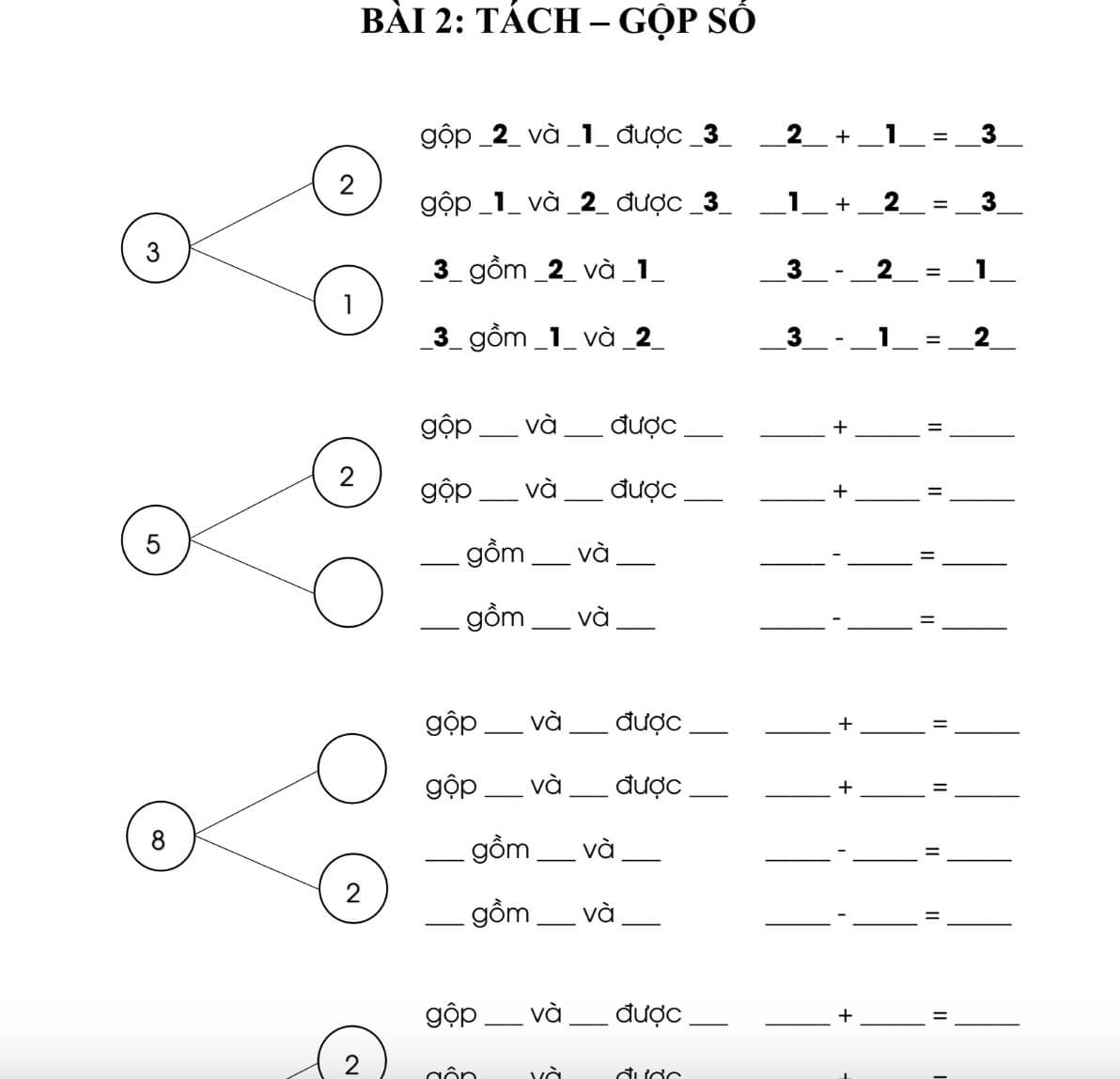 thuc hanh tach gop so so sanh va phep cong co ban