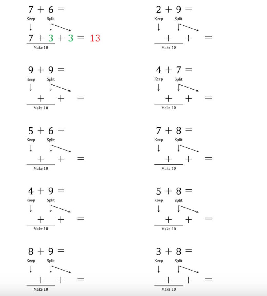 File Toán Tách Gộp Phép Cộng Và Phép Trừ PDF Cho Bé